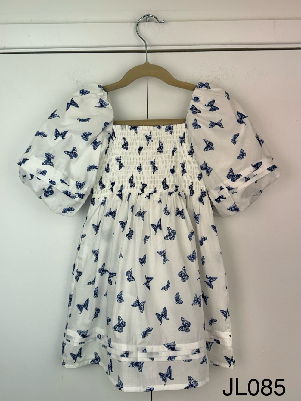 NWT Janie and Jack Natalie Butterfly Smocked Dress Girls 3